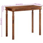 Casa si Gradina - Mobilier - Mese si birouri - Mese bucatarie si dining - Masa de bar 120x60x107 cm din lemn masiv de salcam - Infinity.ro