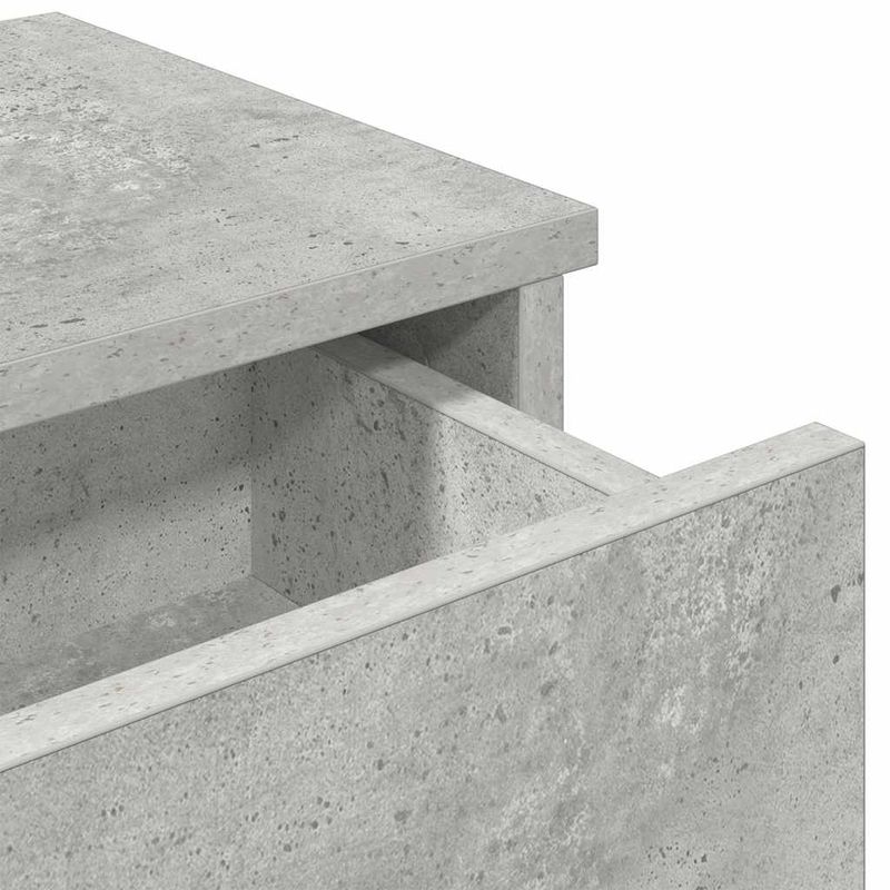 Casa si Gradina - Mobilier - Biblioteci si rafturi - Rafturi - Raft de perete cu sertare Gri beton Lemn prelucrat - Infinity.ro