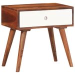 Casa si Gradina - Mobilier - Comode si corpuri - Noptiere - Masa laterala, 45x30x45 cm, lemn masiv de acacia - Infinity.ro