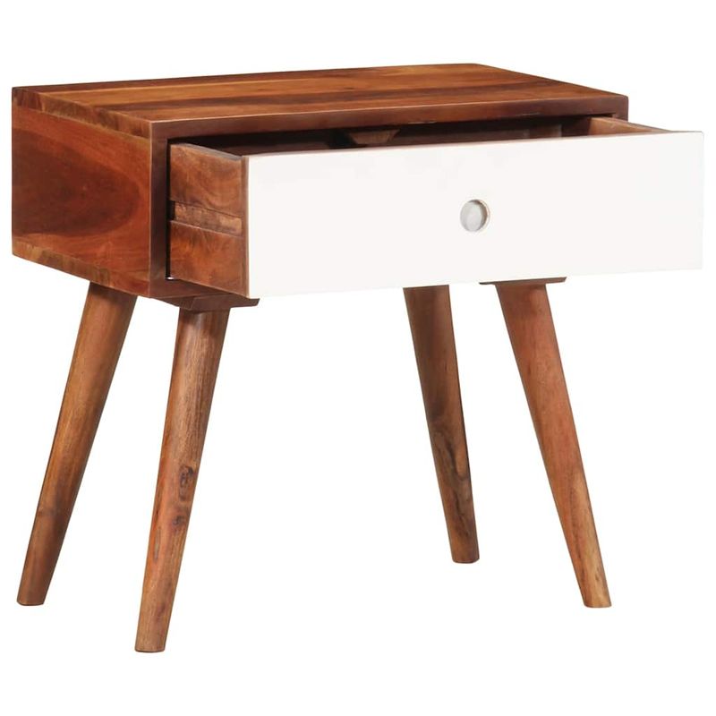 Casa si Gradina - Mobilier - Comode si corpuri - Noptiere - Masa laterala, 45x30x45 cm, lemn masiv de acacia - Infinity.ro