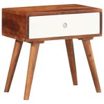 Casa si Gradina - Mobilier - Comode si corpuri - Noptiere - Masa laterala, 45x30x45 cm, lemn masiv de acacia - Infinity.ro