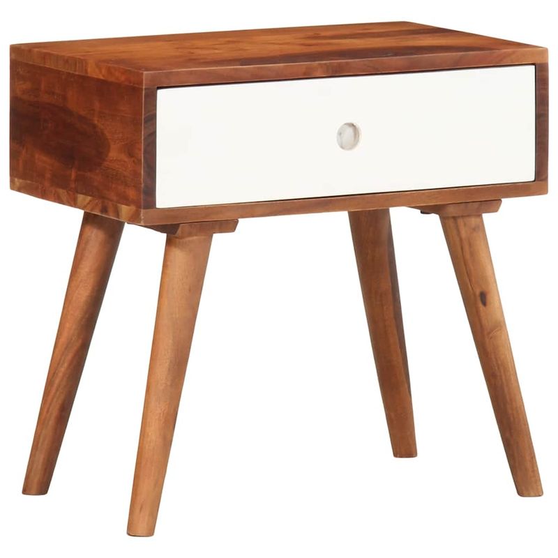 Casa si Gradina - Mobilier - Comode si corpuri - Noptiere - Masa laterala, 45x30x45 cm, lemn masiv de acacia - Infinity.ro