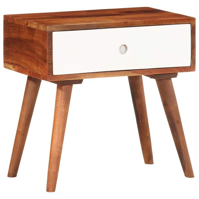 Casa si Gradina - Mobilier - Comode si corpuri - Noptiere - Masa laterala, 45x30x45 cm, lemn masiv de acacia - Infinity.ro