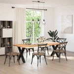 Casa si Gradina - Mobilier - Feronerie si accesorii mobila - Picioare pentru masa in forma de X, 2 buc Negru Otel, mărime 70x(72-73) cm (80 mm) - Infinity.ro