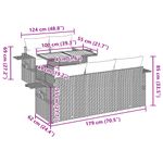 Casa si Gradina - Gradina si terasa - Mobilier exterior - Seturi mobila gradina - Set mobilier de gradina cu perne, 6 piese, negru, poliratan - Infinity.ro