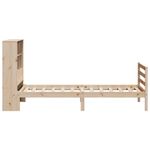 Casa si Gradina - Mobilier - Paturi si accesorii - Paturi - Pat cu biblioteca fara saltea, 90x200 cm, lemn masiv pin - Infinity.ro