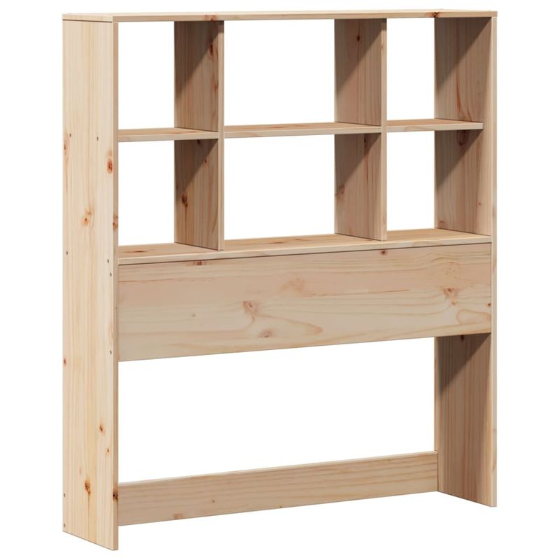 Casa si Gradina - Mobilier - Paturi si accesorii - Paturi - Pat cu biblioteca fara saltea, 90x200 cm, lemn masiv pin - Infinity.ro
