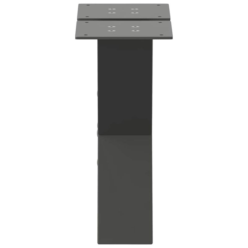 Casa si Gradina - Mobilier - Feronerie si accesorii mobila - Picioare masuta de cafea in forma de X, 2 buc Antracit Otel, mărime 40x(30-31) cm (80 mm) - Infinity.ro