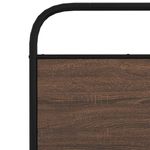 Casa si Gradina - Mobilier - Paturi si accesorii - Paturi - Cadru de pat fara saltea 80x200cm Stejar maro lemn prelucrat, model cu tăblie de cap și tăblie de picioare înaltă - Infinity.ro