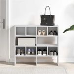 Casa si Gradina - Mobilier - Organizare si depozitare - Cuiere - Rafturi pantofi 2 buc stivuibile alb 89,5x30x40 cm - Infinity.ro