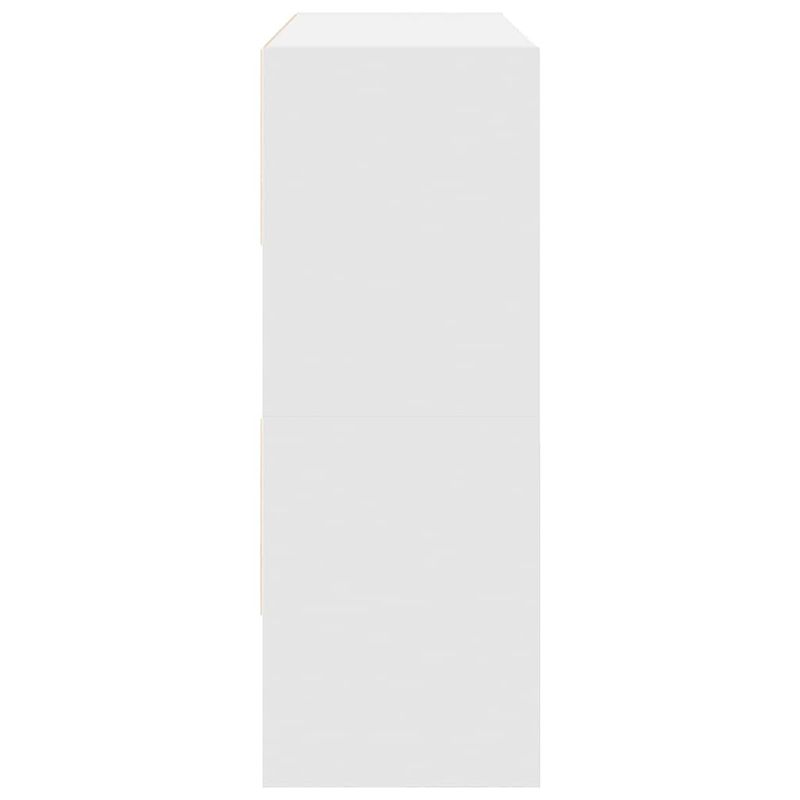 Casa si Gradina - Mobilier - Organizare si depozitare - Cuiere - Rafturi pantofi 2 buc stivuibile alb 89,5x30x40 cm - Infinity.ro