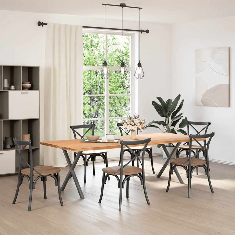 Casa si Gradina - Mobilier - Feronerie si accesorii mobila - Picioare pentru masa in forma de X, 2 buc Antracit Otel, mărime 80x(72-73) cm (40 mm) - Infinity.ro