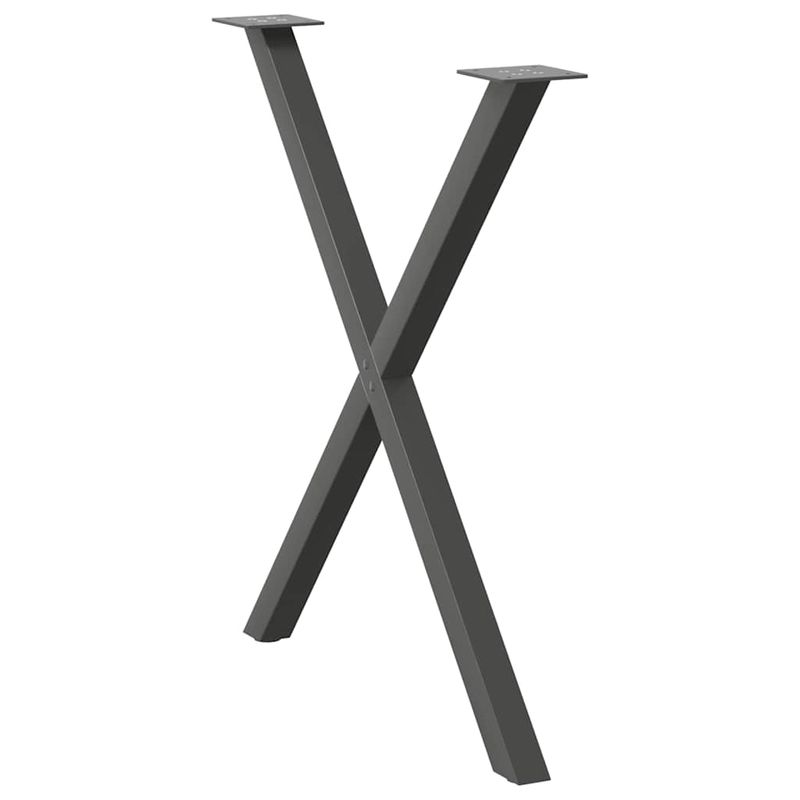 Casa si Gradina - Mobilier - Feronerie si accesorii mobila - Picioare pentru masa in forma de X, 2 buc Antracit Otel, mărime 80x(72-73) cm (40 mm) - Infinity.ro