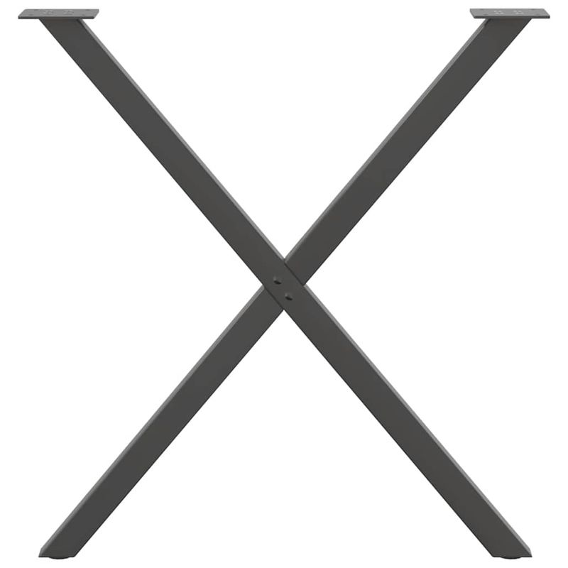 Casa si Gradina - Mobilier - Feronerie si accesorii mobila - Picioare pentru masa in forma de X, 2 buc Antracit Otel, mărime 80x(72-73) cm (40 mm) - Infinity.ro