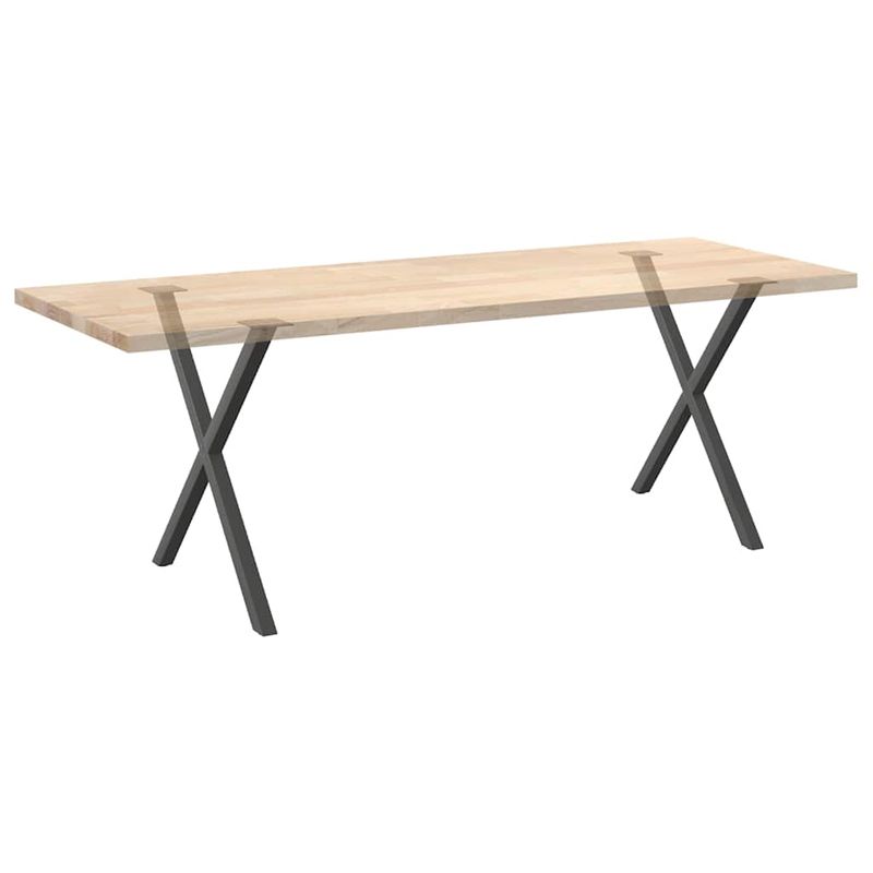 Casa si Gradina - Mobilier - Feronerie si accesorii mobila - Picioare pentru masa in forma de X, 2 buc Antracit Otel, mărime 80x(72-73) cm (40 mm) - Infinity.ro