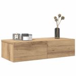 Casa si Gradina - Mobilier - Biblioteci si rafturi - Rafturi - Raft de perete cu sertare Stejar artizanal Lemn prelucrat, mărime 60x26.5x15 cm - Infinity.ro