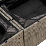 Casa si Gradina - Gradina si terasa - Mobilier exterior - Seturi mobila gradina - Set canapele de gradina, 9 piese, cu perne, gri, poliratan - Infinity.ro