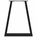 Casa si Gradina - Mobilier - Feronerie si accesorii mobila - Picioare masuta de cafea in forma de V 2 buc Negru Otel, mărime 50x(72-73) cm - Infinity.ro