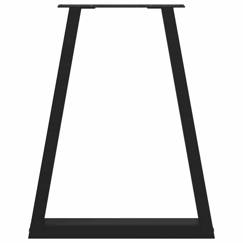 Casa si Gradina - Mobilier - Feronerie si accesorii mobila - Picioare masuta de cafea in forma de V 2 buc Negru Otel, mărime 50x(72-73) cm - Infinity.ro