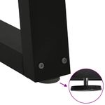 Casa si Gradina - Mobilier - Feronerie si accesorii mobila - Picioare masuta de cafea in forma de V 2 buc Negru Otel, mărime 50x(72-73) cm - Infinity.ro