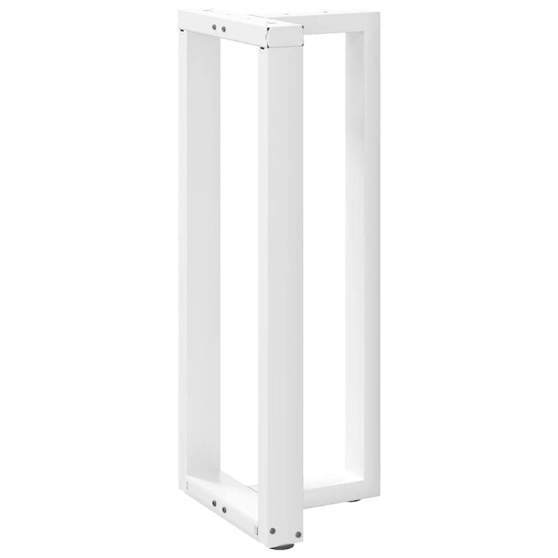 Casa si Gradina - Mobilier - Feronerie si accesorii mobila - Picioare pentru masa de bar in forma de T, 2 buc alb otel, mărime 50x35x(100-101) cm - Infinity.ro
