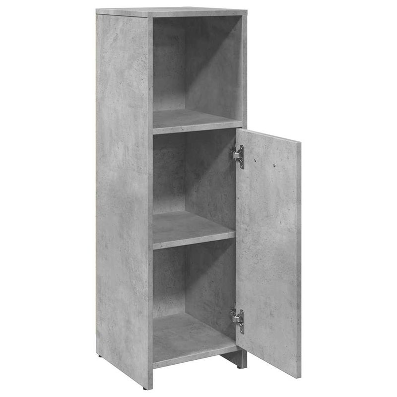 Casa si Gradina - Mobilier - Mobilier baie - Comode baie - Dulap de baie, gri beton, 30 x 30 x 95 cm, PAL - Infinity.ro