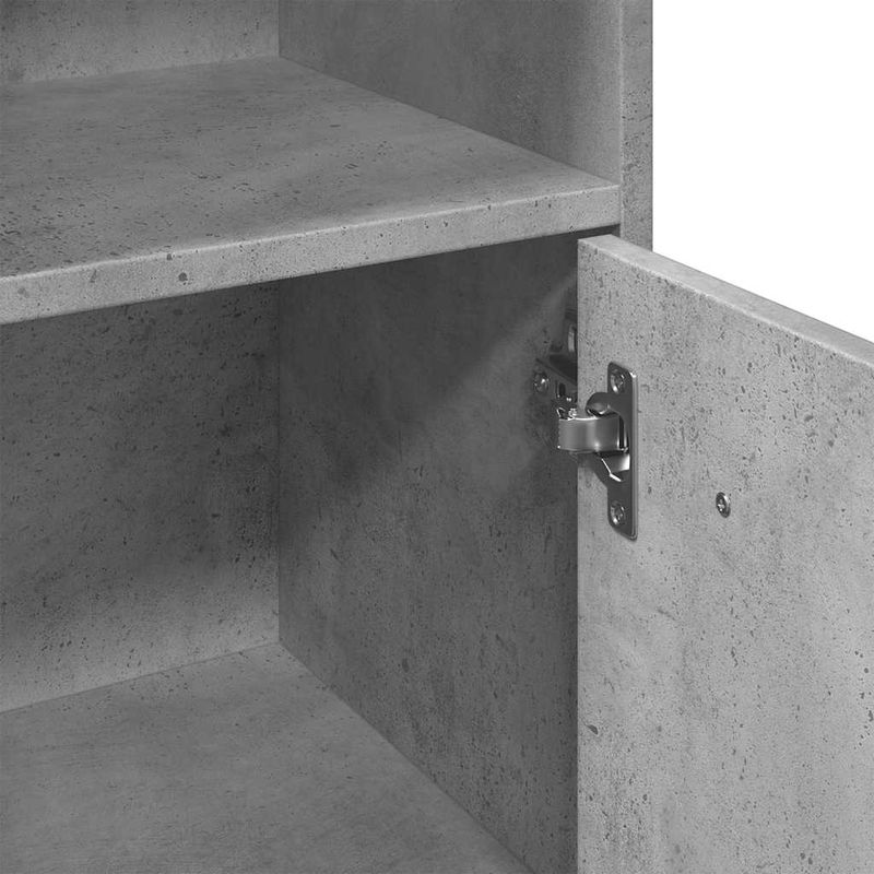 Casa si Gradina - Mobilier - Mobilier baie - Comode baie - Dulap de baie, gri beton, 30 x 30 x 95 cm, PAL - Infinity.ro