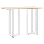 Casa si Gradina - Mobilier - Feronerie si accesorii mobila - Picioare pentru masa de bar in forma de T, 2 buc alb otel, mărime 50x35x(100-101) cm - Infinity.ro