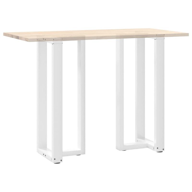 Casa si Gradina - Mobilier - Feronerie si accesorii mobila - Picioare pentru masa de bar in forma de T, 2 buc alb otel, mărime 50x35x(100-101) cm - Infinity.ro
