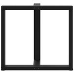 Casa si Gradina - Mobilier - Feronerie si accesorii mobila - Picioare pentru masa in forma de T, 2 buc Negru Otel, mărime 70x35x(72-73) cm - Infinity.ro
