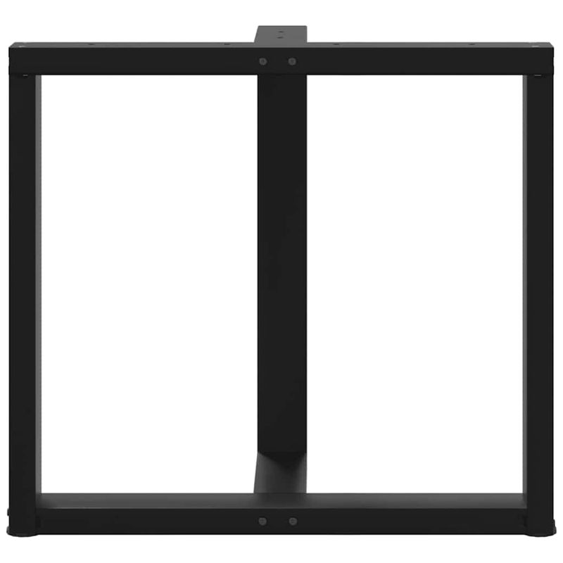 Casa si Gradina - Mobilier - Feronerie si accesorii mobila - Picioare pentru masa in forma de T, 2 buc Negru Otel, mărime 70x35x(72-73) cm - Infinity.ro