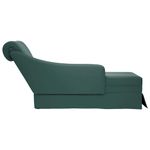 Casa si Gradina - Mobilier - Scaune si fotolii - Fotolii - Sezlong cu suport si cotiera dreapta catifea verde inchis - Infinity.ro