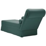 Casa si Gradina - Mobilier - Scaune si fotolii - Fotolii - Sezlong cu suport si cotiera dreapta catifea verde inchis - Infinity.ro