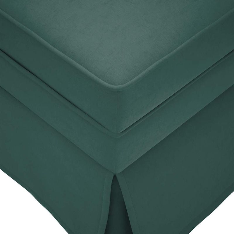 Casa si Gradina - Mobilier - Scaune si fotolii - Fotolii - Sezlong cu suport si cotiera dreapta catifea verde inchis - Infinity.ro