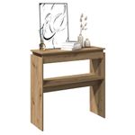 Casa si Gradina - Mobilier - Comode si corpuri - Console - Masuta consola, stejar artizanal,102x30x80 cm, lemn prelucrat - Infinity.ro