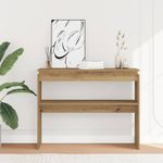 Casa si Gradina - Mobilier - Comode si corpuri - Console - Masuta consola, stejar artizanal,102x30x80 cm, lemn prelucrat - Infinity.ro