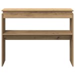 Casa si Gradina - Mobilier - Comode si corpuri - Console - Masuta consola, stejar artizanal,102x30x80 cm, lemn prelucrat - Infinity.ro