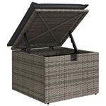 Casa si Gradina - Gradina si terasa - Mobilier exterior - Seturi mobila gradina - Set mobilier gradina cu perne, 6 piese, gri, poliratan - Infinity.ro