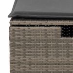 Casa si Gradina - Gradina si terasa - Mobilier exterior - Seturi mobila gradina - Set mobilier gradina cu perne, 6 piese, gri, poliratan - Infinity.ro