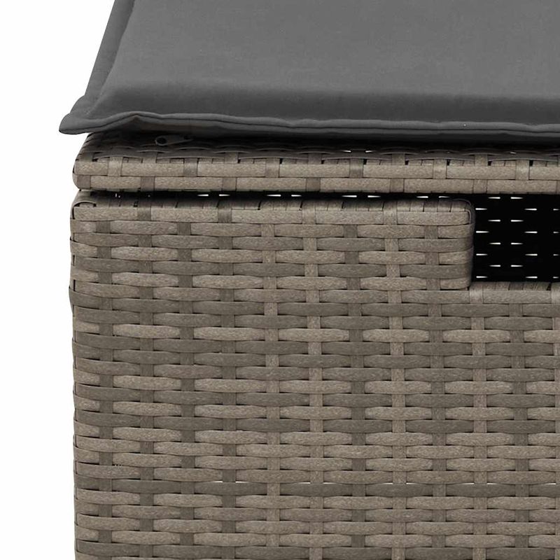 Casa si Gradina - Gradina si terasa - Mobilier exterior - Seturi mobila gradina - Set mobilier gradina cu perne, 6 piese, gri, poliratan - Infinity.ro