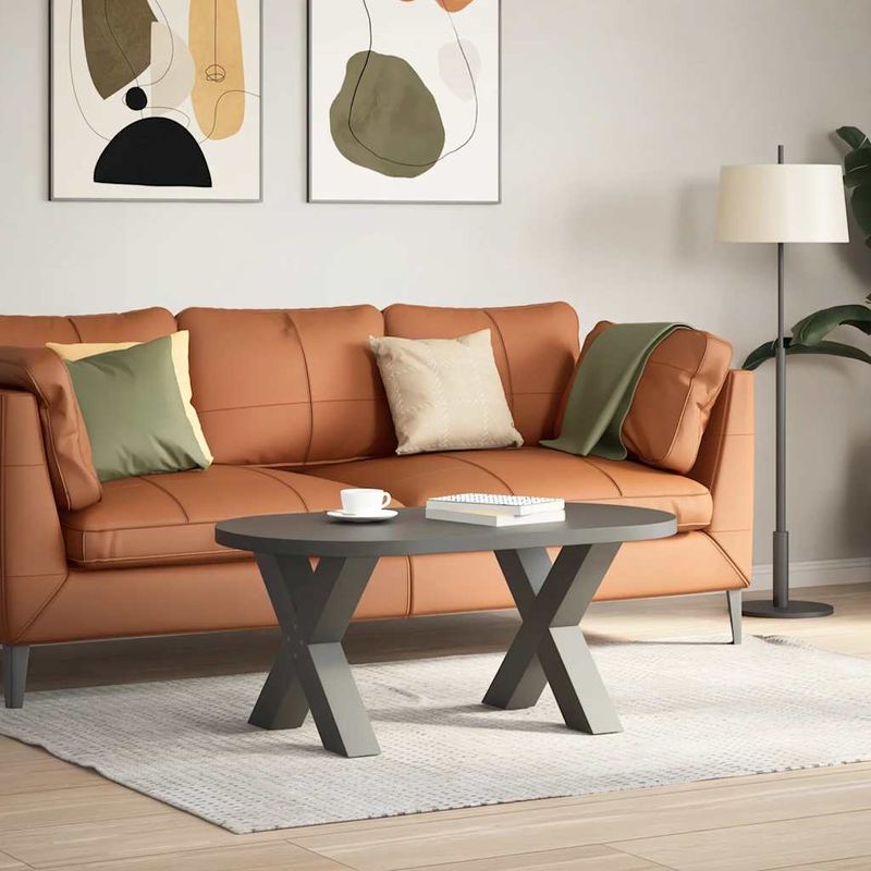 Casa si Gradina - Mobilier - Feronerie si accesorii mobila - Picioare pentru masuta cafea in forma de X, 2 buc Antracit Otel, mărime 60x(42-43) cm (80 mm) - Infinity.ro