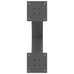 Casa si Gradina - Mobilier - Feronerie si accesorii mobila - Picioare pentru masuta cafea in forma de X, 2 buc Antracit Otel, mărime 60x(42-43) cm (80 mm) - Infinity.ro