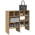 Casa si Gradina - Mobilier - Organizare si depozitare - Cuiere - Rafturi pantofi 2 buc Stejar artizanal stivuibil 89,5x30x40 cm - Infinity.ro