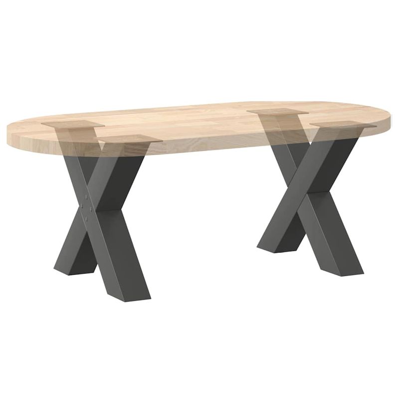 Casa si Gradina - Mobilier - Feronerie si accesorii mobila - Picioare pentru masuta cafea in forma de X, 2 buc Antracit Otel, mărime 60x(42-43) cm (80 mm) - Infinity.ro