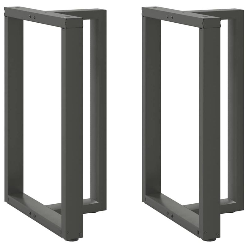 Casa si Gradina - Mobilier - Feronerie si accesorii mobila - Picioare pentru masa de bar in forma de T, 2 buc antracit otel, mărime 60x35x(90-91) cm - Infinity.ro