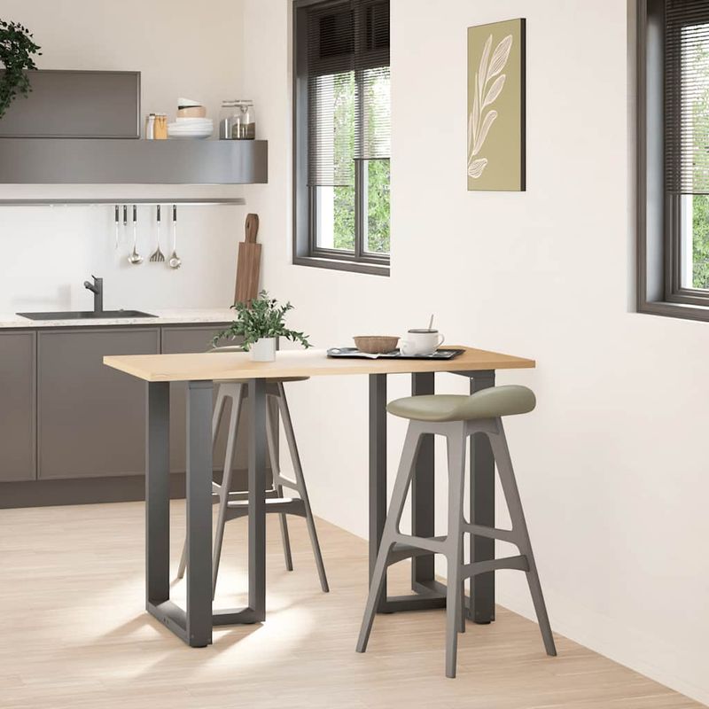Casa si Gradina - Mobilier - Feronerie si accesorii mobila - Picioare pentru masa de bar in forma de T, 2 buc antracit otel, mărime 60x35x(90-91) cm - Infinity.ro