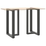 Casa si Gradina - Mobilier - Feronerie si accesorii mobila - Picioare pentru masa de bar in forma de T, 2 buc antracit otel, mărime 60x35x(90-91) cm - Infinity.ro