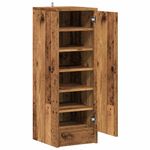 Casa si Gradina - Mobilier - Organizare si depozitare - Organizator incaltaminte - Dulap Pantofi Lemn Vechi 32x35x92 cm Lemn prelucrat, model shoe cabinet with door - Infinity.ro