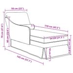 Casa si Gradina - Mobilier - Scaune si fotolii - Fotolii - Sezlong cu sezlong si lenjerie pentru cotiera dreapta - Infinity.ro