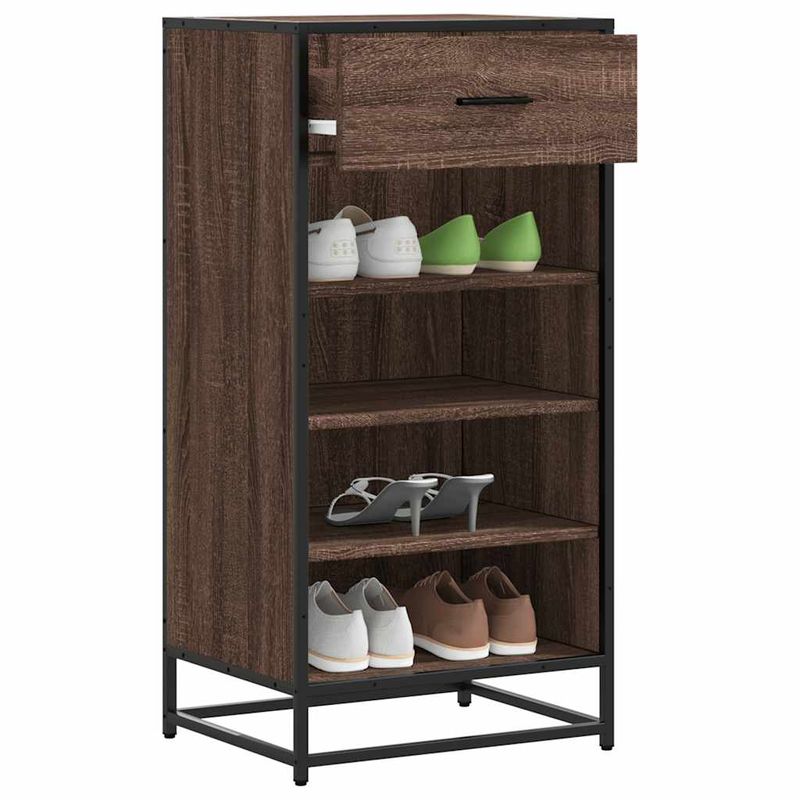 Casa si Gradina - Mobilier - Organizare si depozitare - Organizator incaltaminte - Suport pantofi Stejar maro 48x38x97,5 cm Lemn prelucrat, număr de articole 4 - Infinity.ro